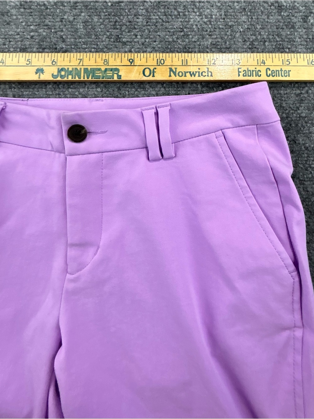 KJUS Irene Chino Golf Pants Oxford Lavender Purple 5 Pocket Womens 36 S (US 6) - Picture 3 of 8